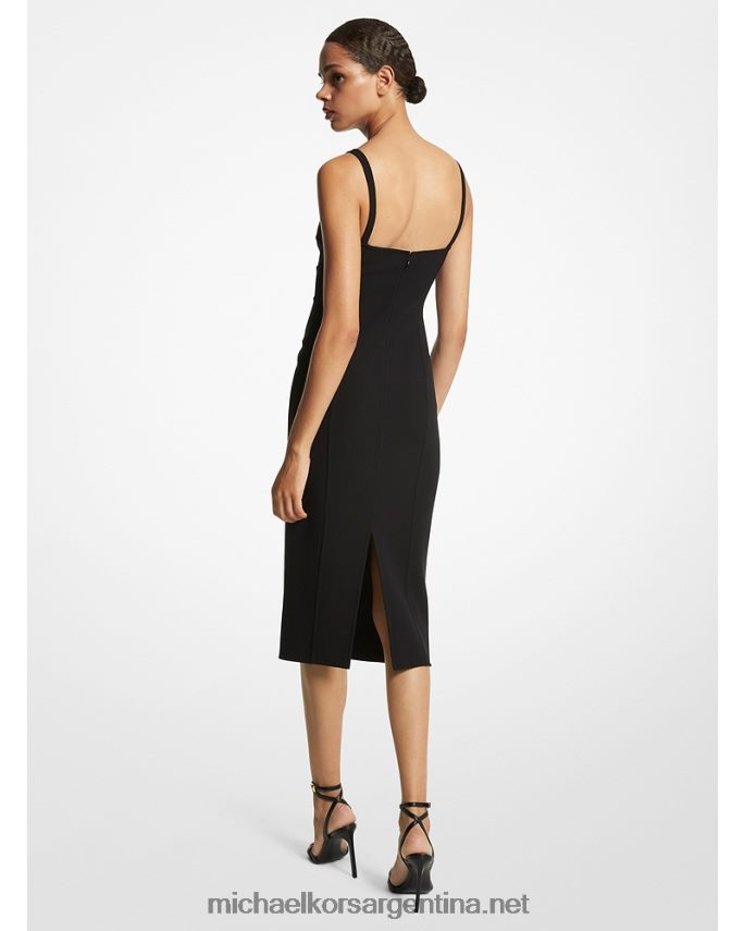 unisexo negro vestido lencero de lana elástica de la colección Michael Kors T46HB03388