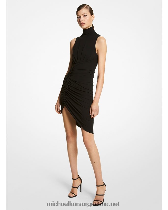 unisexo negro vestido tulipán de jersey elástico mate de la colección Michael Kors T46HB03600