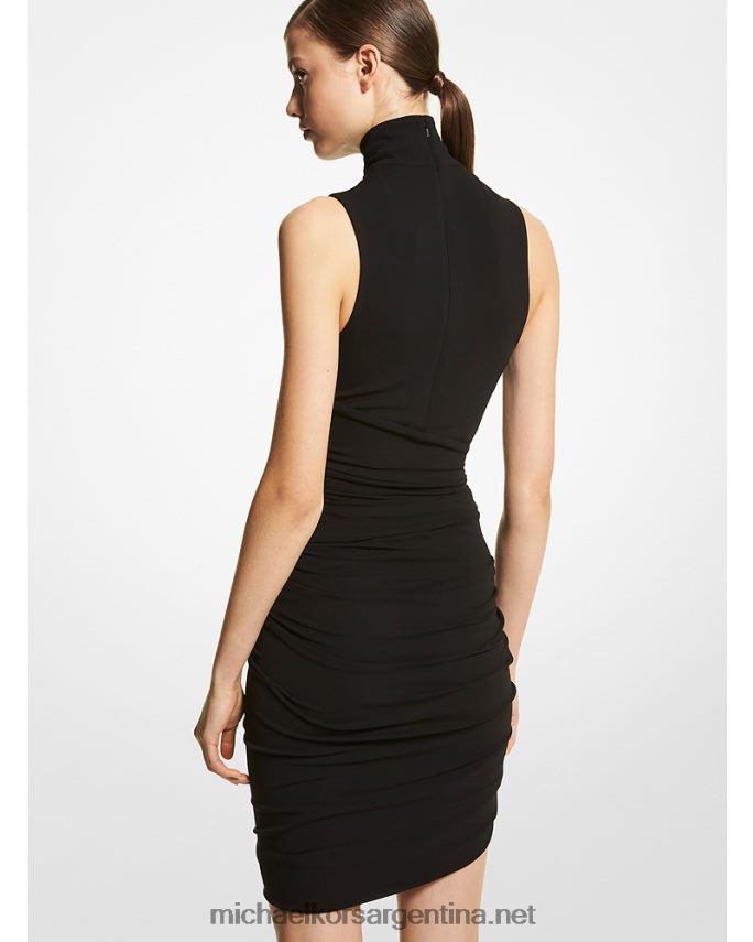 unisexo negro vestido tulipán de jersey elástico mate de la colección Michael Kors T46HB03600