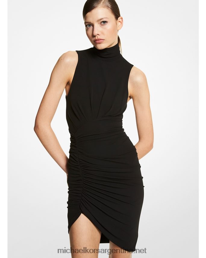 unisexo negro vestido tulipán de jersey elástico mate de la colección Michael Kors T46HB03600