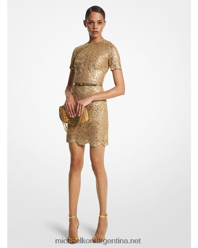 unisexo oro vestido colección encaje metalizado Michael Kors T46HB03453