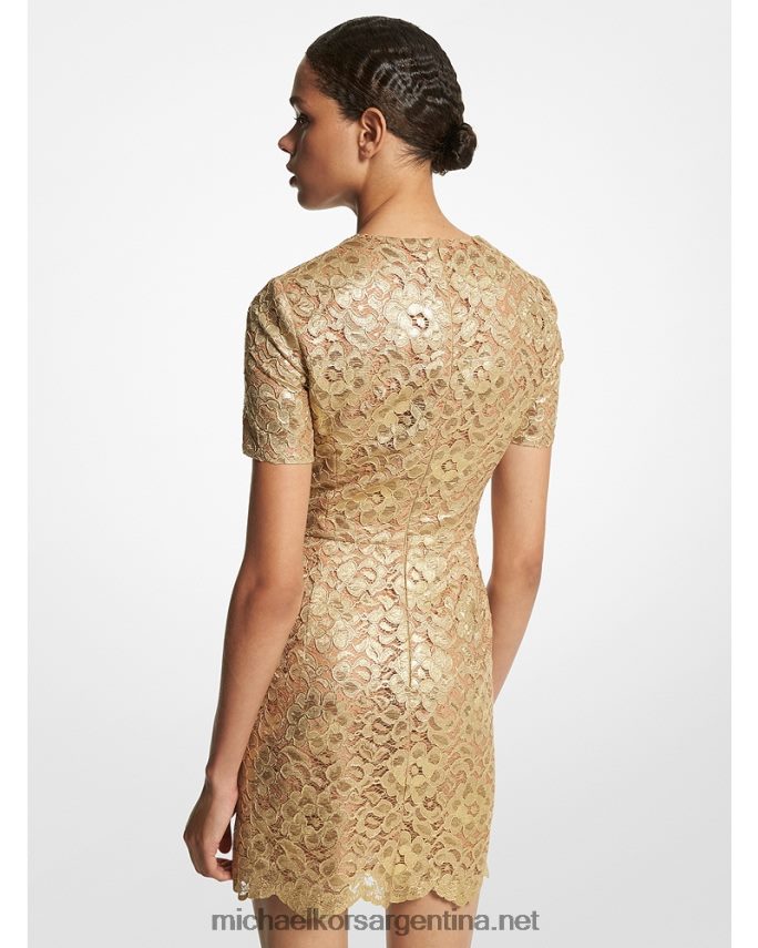 unisexo oro vestido colección encaje metalizado Michael Kors T46HB03453