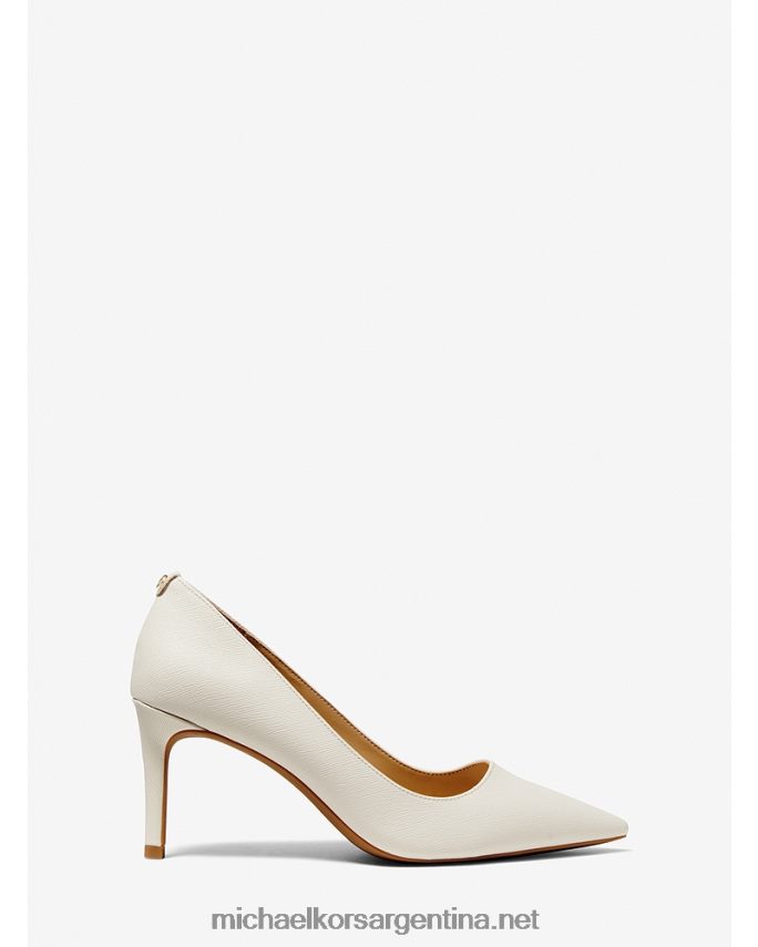 mujer es crema zapatos de salón alina flex de piel sintética saffiano Michael Kors T46HB02298