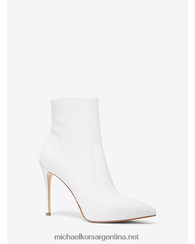 mujer Blanco óptico bota de cuero ruda Michael Kors T46HB02179