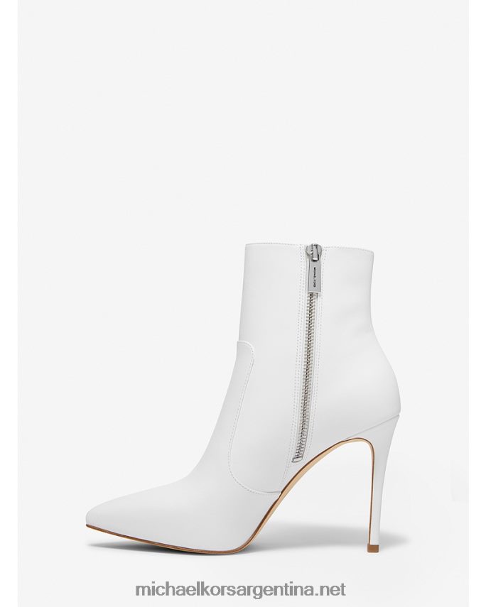 mujer Blanco óptico bota de cuero ruda Michael Kors T46HB02179