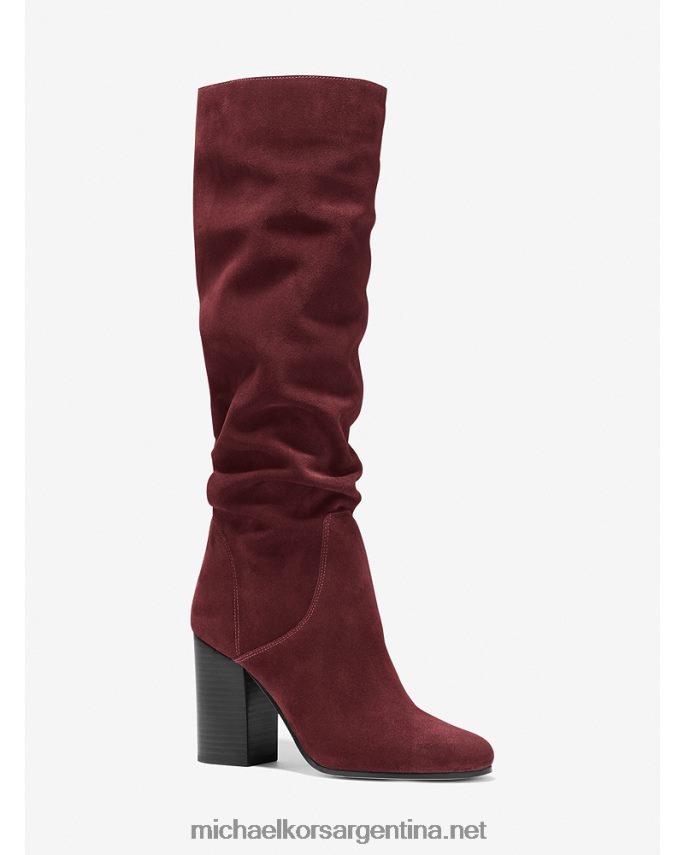 mujer baya oscura bota de gamuza leigh Michael Kors T46HB02123