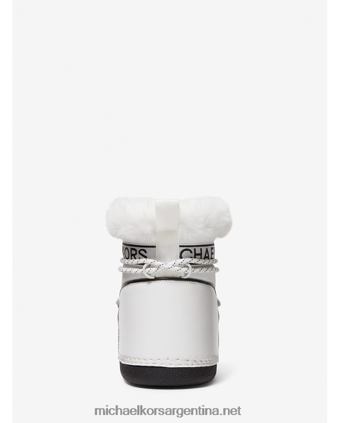 mujer blanco óptico/negro bota de nieve de nailon zelda Michael Kors T46HB02111