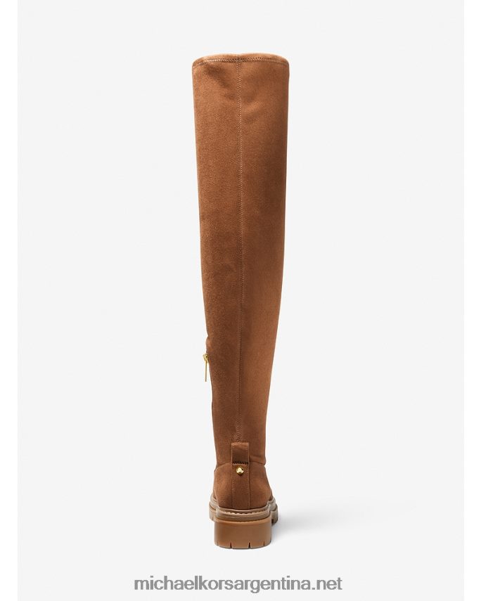 mujer equipaje Botas por encima de la rodilla Cyrus de gamuza sintética elástica Michael Kors T46HB02128
