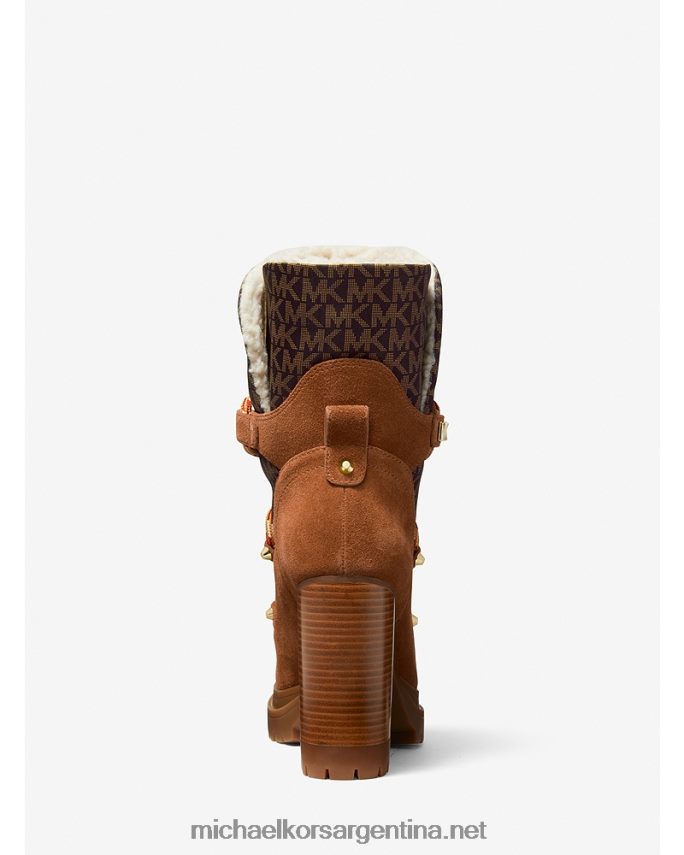 mujer equipaje bota culver de nailon y nubuck con logo estampado Michael Kors T46HB02095
