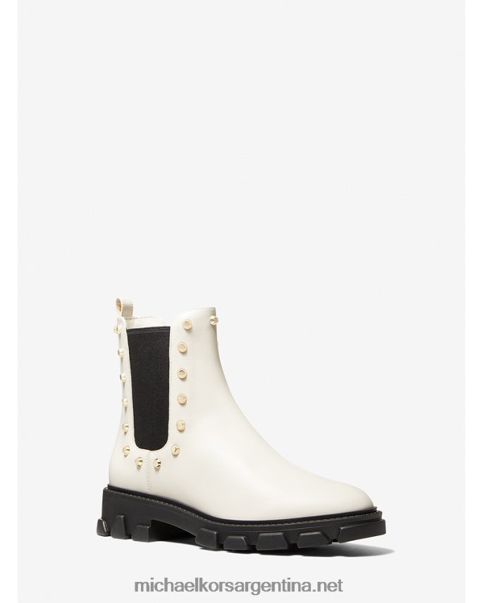 mujer es crema bota de cuero con tachuelas ridley astor Michael Kors T46HB02162