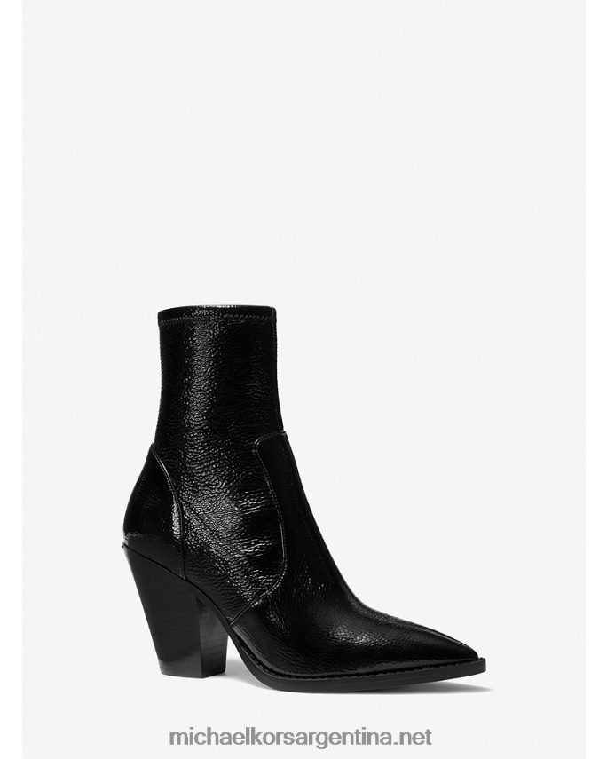 mujer negro Bota Dover de piel sintética arrugada Michael Kors T46HB02103