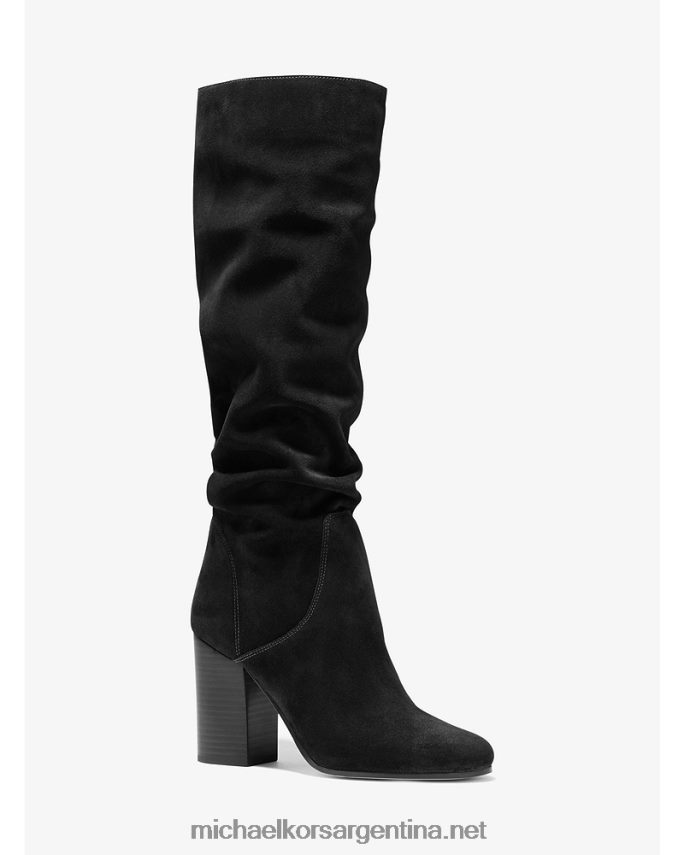 mujer negro bota de gamuza leigh Michael Kors T46HB02125