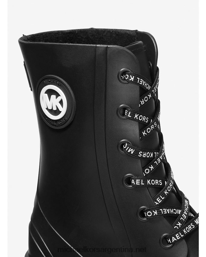mujer negro bota de lluvia de pvc montaigne Michael Kors T46HB02167