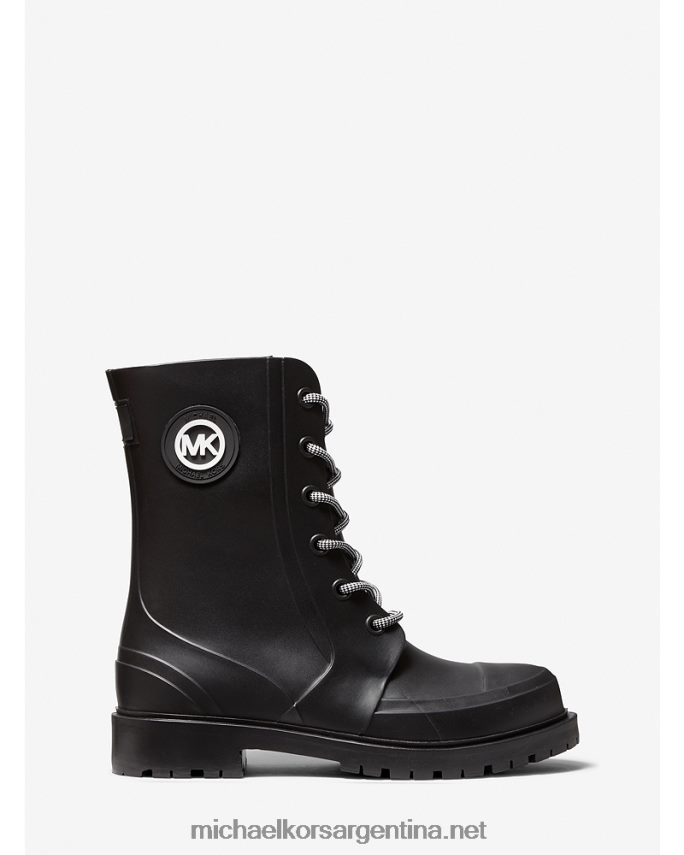 mujer negro bota de lluvia de pvc montaigne Michael Kors T46HB02174