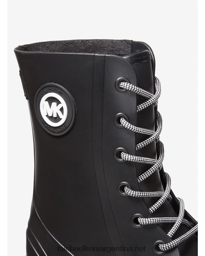 mujer negro bota de lluvia de pvc montaigne Michael Kors T46HB02174