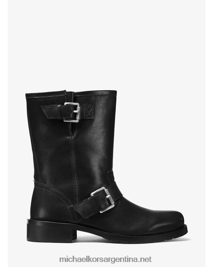 mujer negro bota de moto de cuero jonas Michael Kors T46HB02211