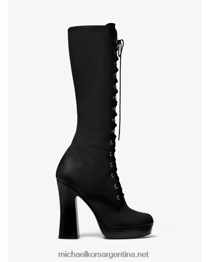 mujer negro colección deandra botas de plataforma de piel de becerro Michael Kors T46HB02220
