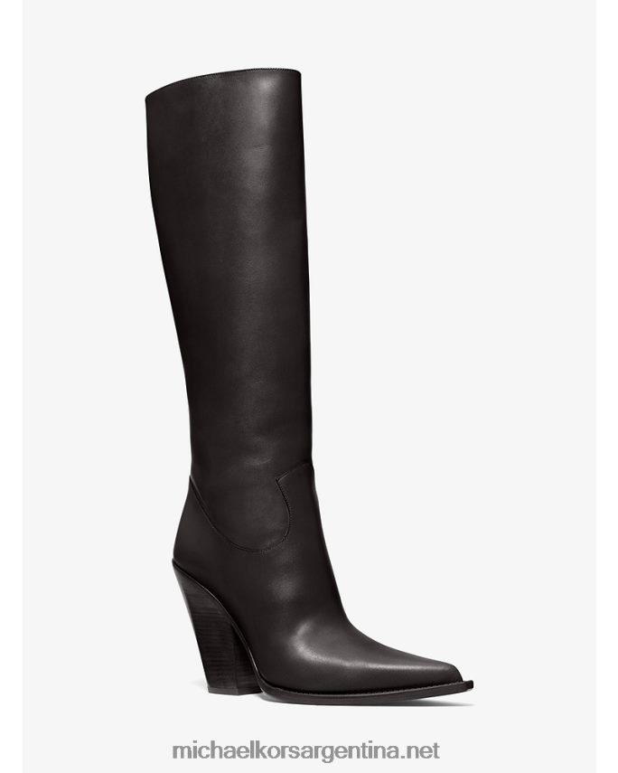 mujer negro colección gwen bota de cuero Michael Kors T46HB02172