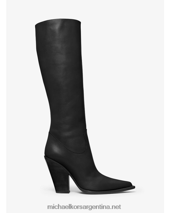 mujer negro colección gwen bota de cuero Michael Kors T46HB02172