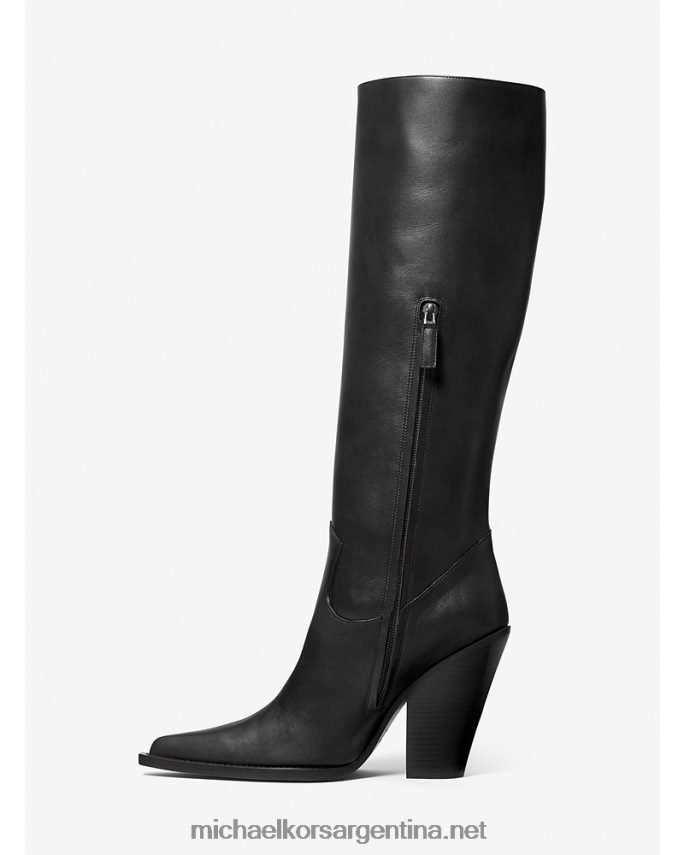 mujer negro colección gwen bota de cuero Michael Kors T46HB02172