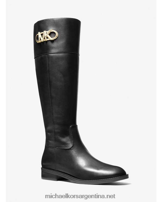 unisexo negro bota de cuero parker Michael Kors T46HB03949