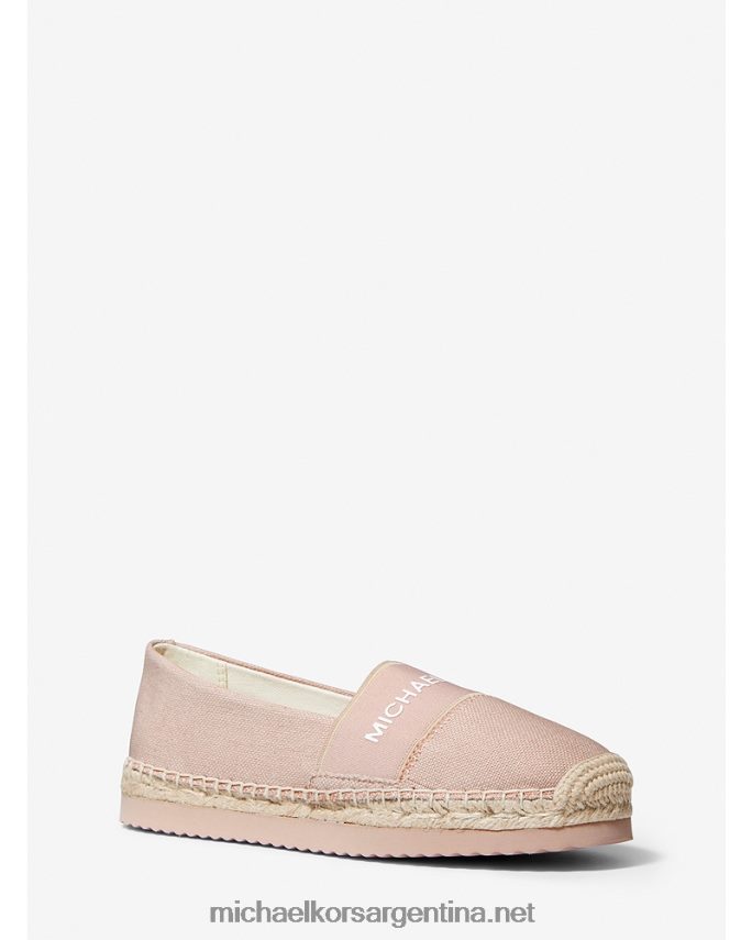 mujer Rosa suave alpargatas sin cordones de lona con logo Vicky Michael Kors T46HB02257