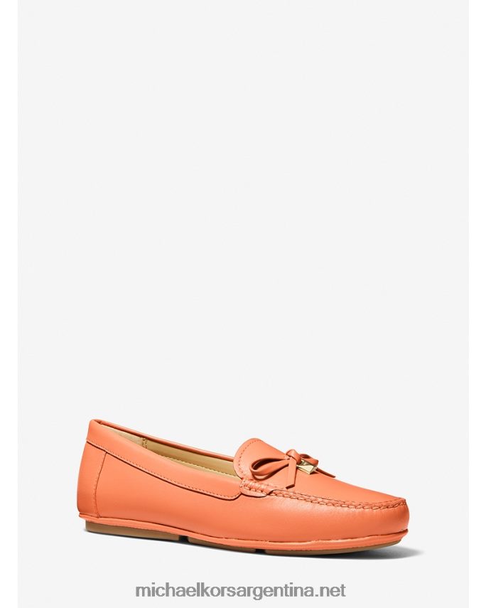 mujer albaricoque mocasines juliette de piel Michael Kors T46HB02228