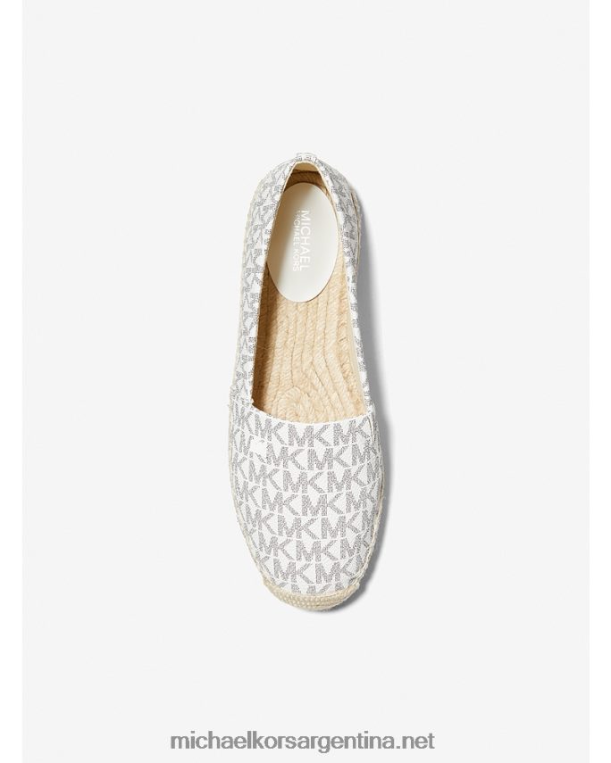 mujer blanco óptico/negro alpargatas con logo Kendrick Michael Kors T46HB02223