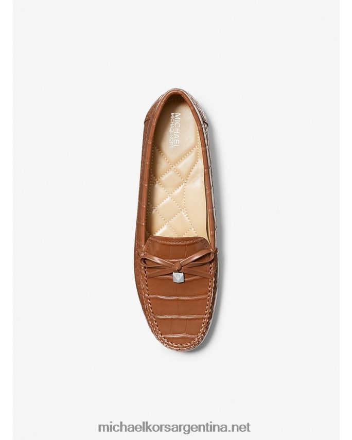 mujer equipaje mocasines juliette de piel sintética en relieve con cocodrilo Michael Kors T46HB02232