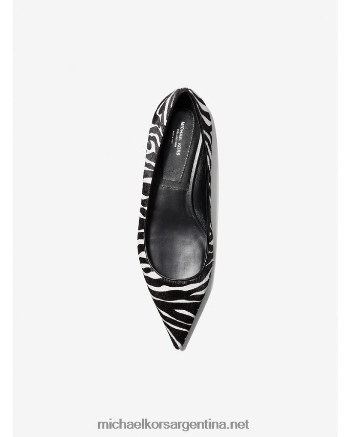 mujer marfil/negro colección agnes cebra pelo de becerro plano Michael Kors T46HB02278