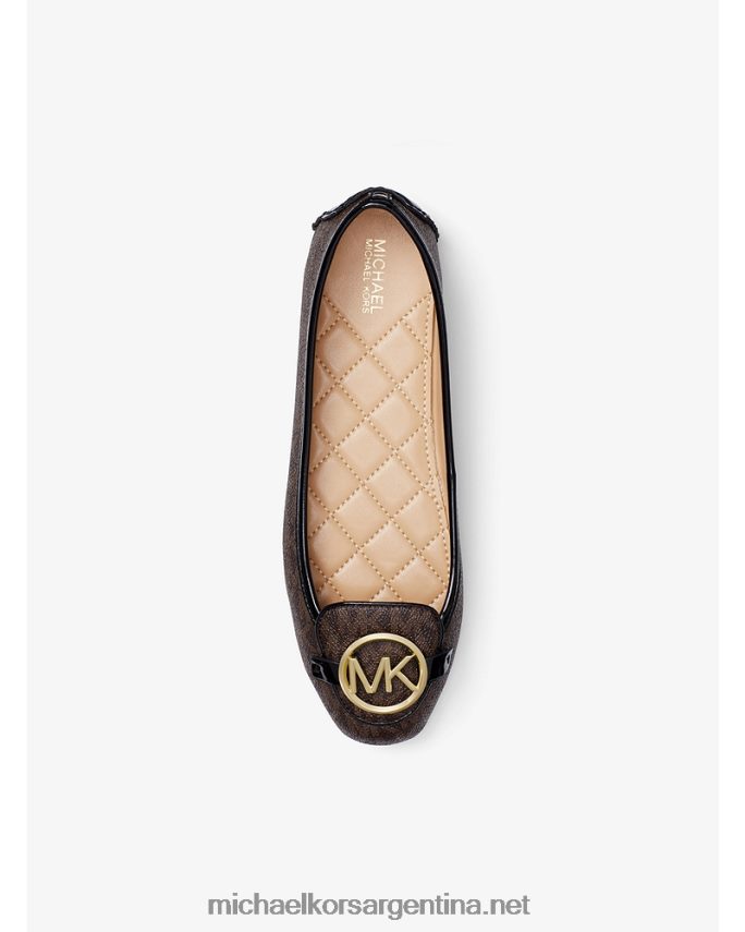 mujer marrón mocasines con logo Lillie Michael Kors T46HB02275