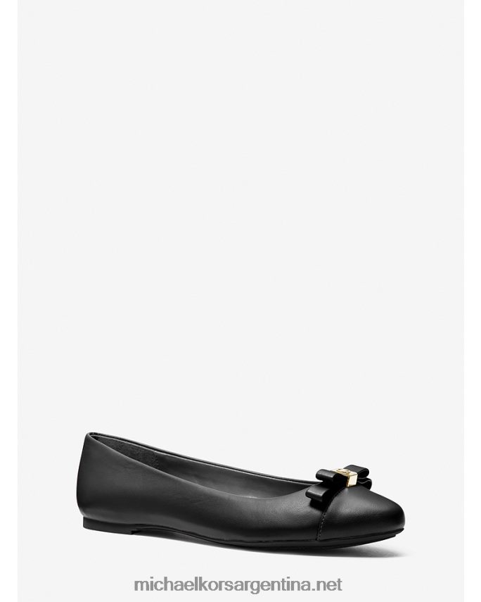 mujer negro bailarinas de cuero andrea Michael Kors T46HB02244