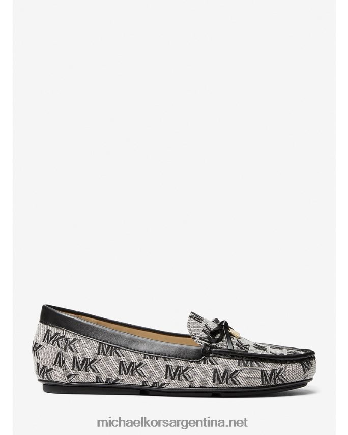 mujer negro mocasines juliette con logo en jacquard Michael Kors T46HB02268