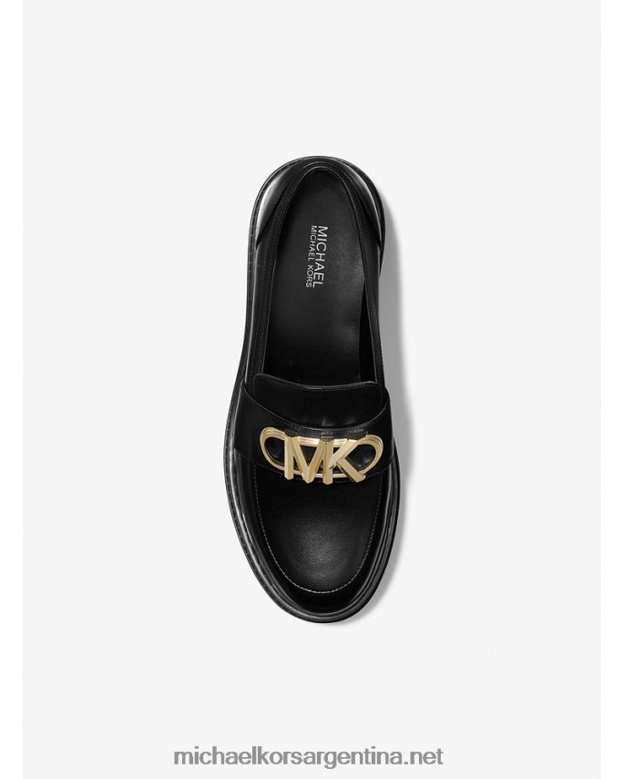 mujer negro mocasines parker de piel Michael Kors T46HB02239