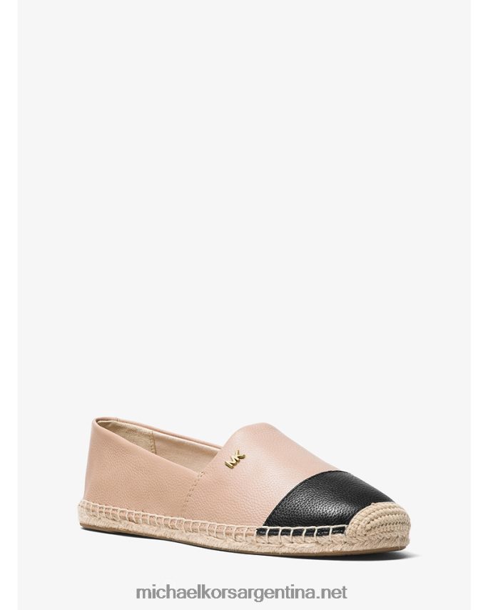 mujer ostra/negro alpargatas Kendrick de piel sin cordones Michael Kors T46HB02225