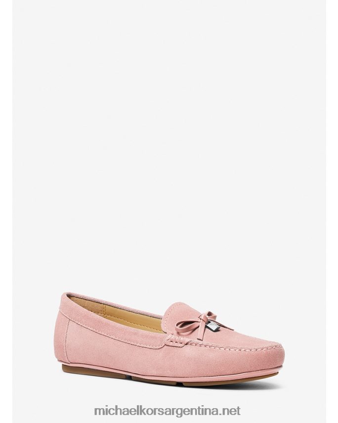 mujer rosa mocasines juliette de ante Michael Kors T46HB02234