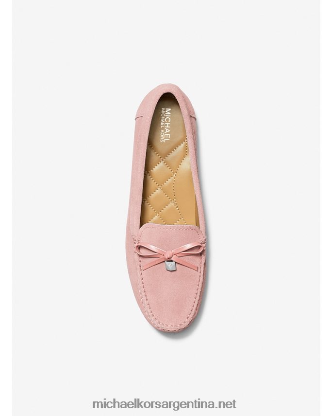 mujer rosa mocasines juliette de ante Michael Kors T46HB02234