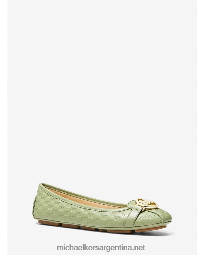 mujer salvia ligera mocasines de piel sintética con logo fulton en relieve Michael Kors T46HB02270