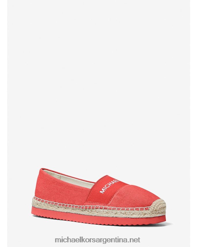 mujer sangría alpargatas sin cordones de lona con logo Vicky Michael Kors T46HB02258