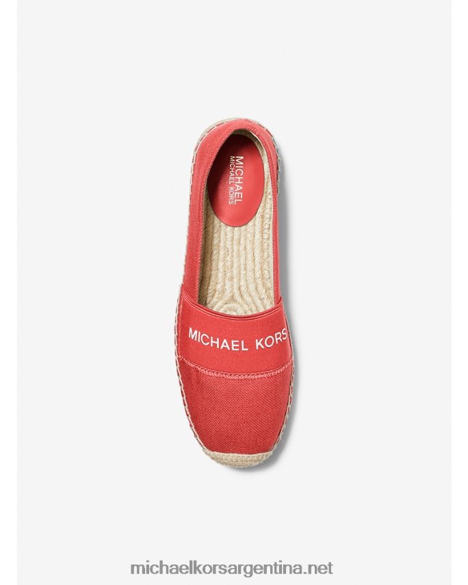 mujer sangría alpargatas sin cordones de lona con logo Vicky Michael Kors T46HB02258