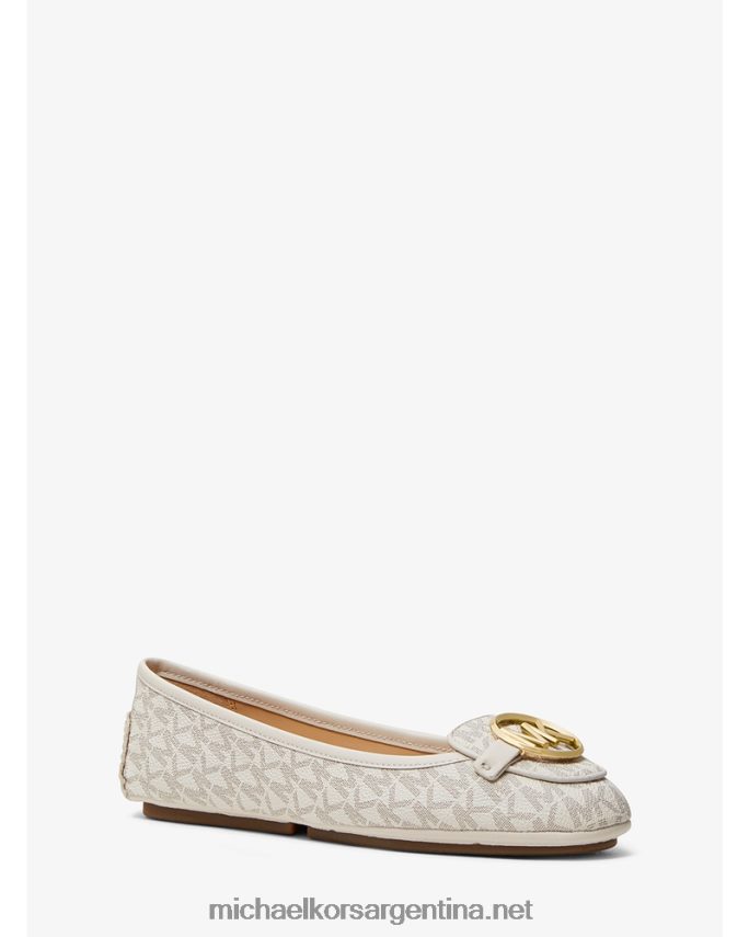 mujer vainilla mocasines con logo Lillie Michael Kors T46HB02276