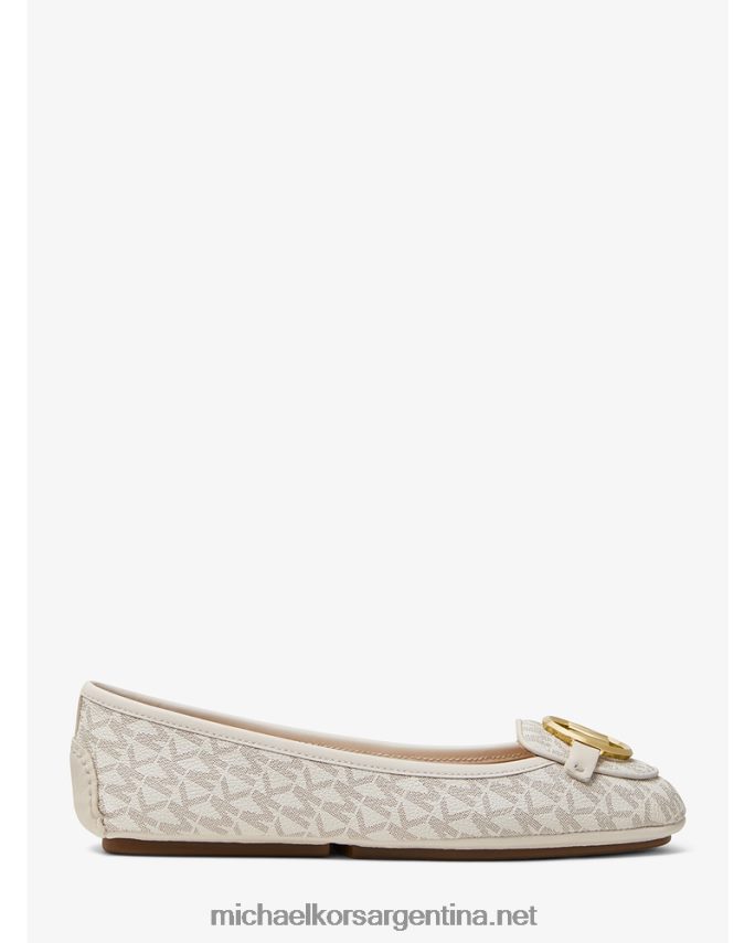 mujer vainilla mocasines con logo Lillie Michael Kors T46HB02276