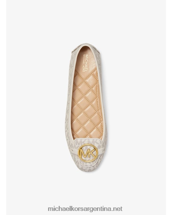 mujer vainilla mocasines con logo Lillie Michael Kors T46HB02276