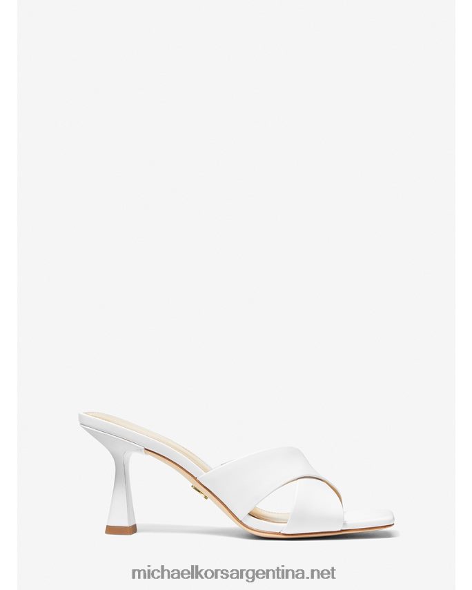 mujer Blanco óptico mule de piel clara Michael Kors T46HB01849