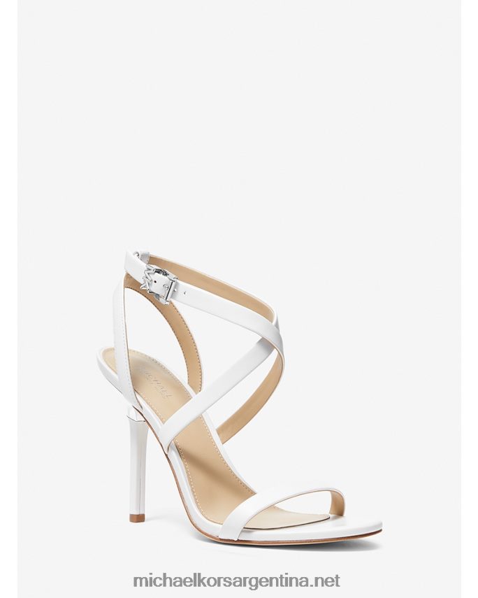 mujer Blanco óptico sandalia asha de piel Michael Kors T46HB01938