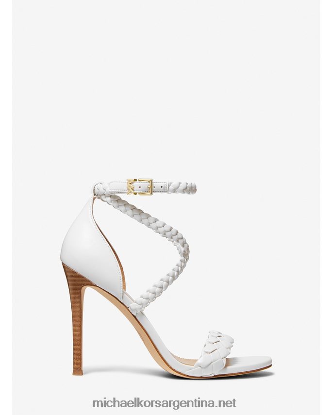 mujer Blanco óptico sandalia astrid trenzada de piel sintética Michael Kors T46HB02044