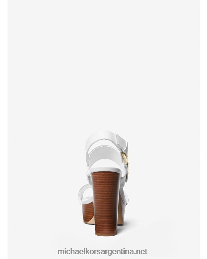 mujer Blanco óptico sandalia carmen plataforma efecto piel Michael Kors T46HB02078