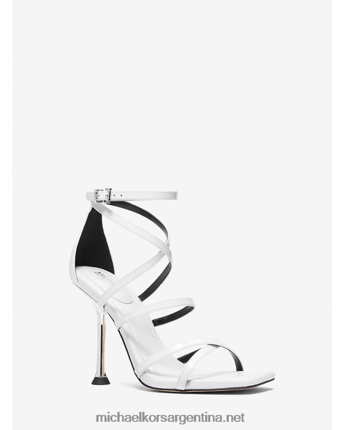 mujer Blanco óptico sandalia imani de charol Michael Kors T46HB01858