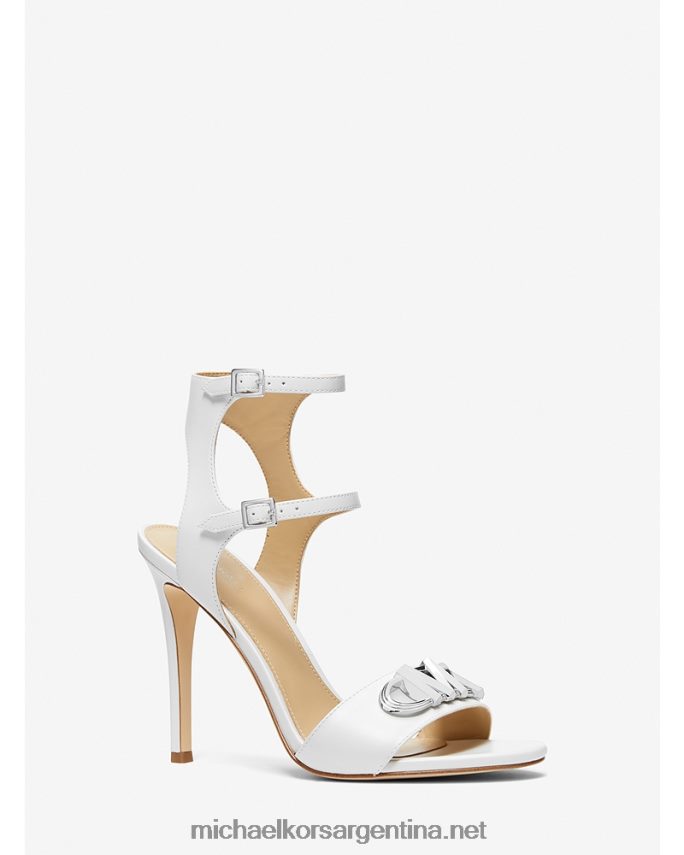 mujer Blanco óptico sandalia parker de piel Michael Kors T46HB01969