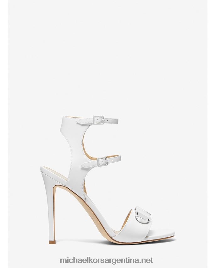 mujer Blanco óptico sandalia parker de piel Michael Kors T46HB01969